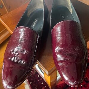 Paul Green Burgundy “Naomi” Patent Leather Loafers 👞 Size 8